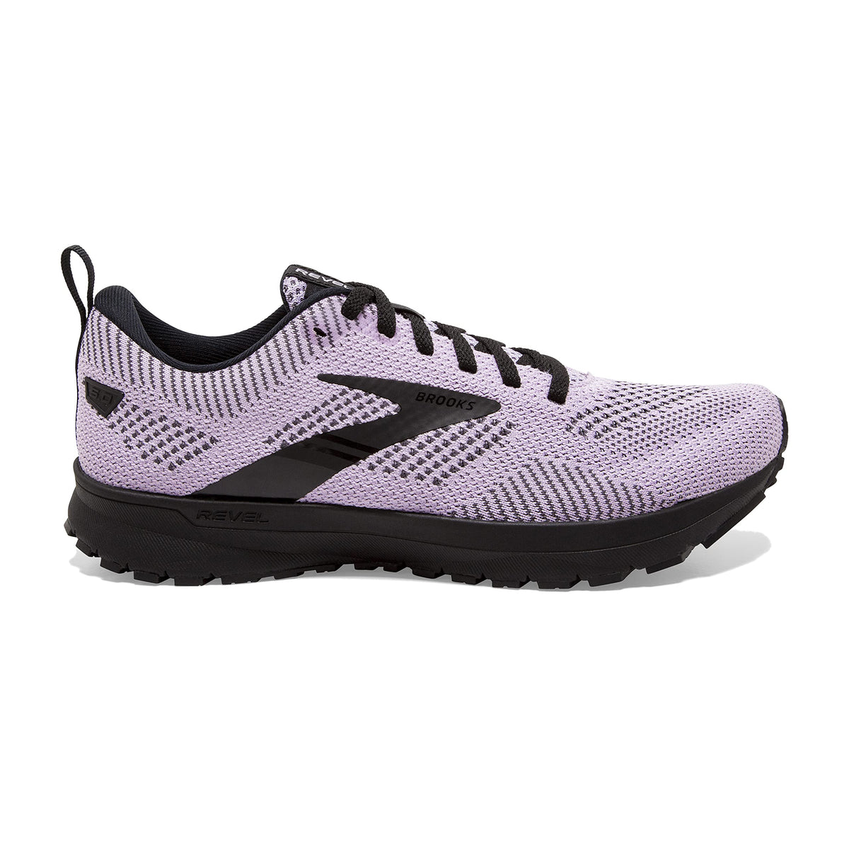 Brooks Women's Revel 5 Neutral Running Shoe - Lilac/Ebony/Black - 10.5