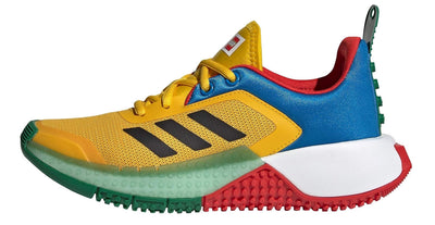adidas x Lego Sport Juniors Grade School Big Kids Limited Collector Edition Collab Shoes (EQT Yellow/Core Black/Red, Numeric_1)