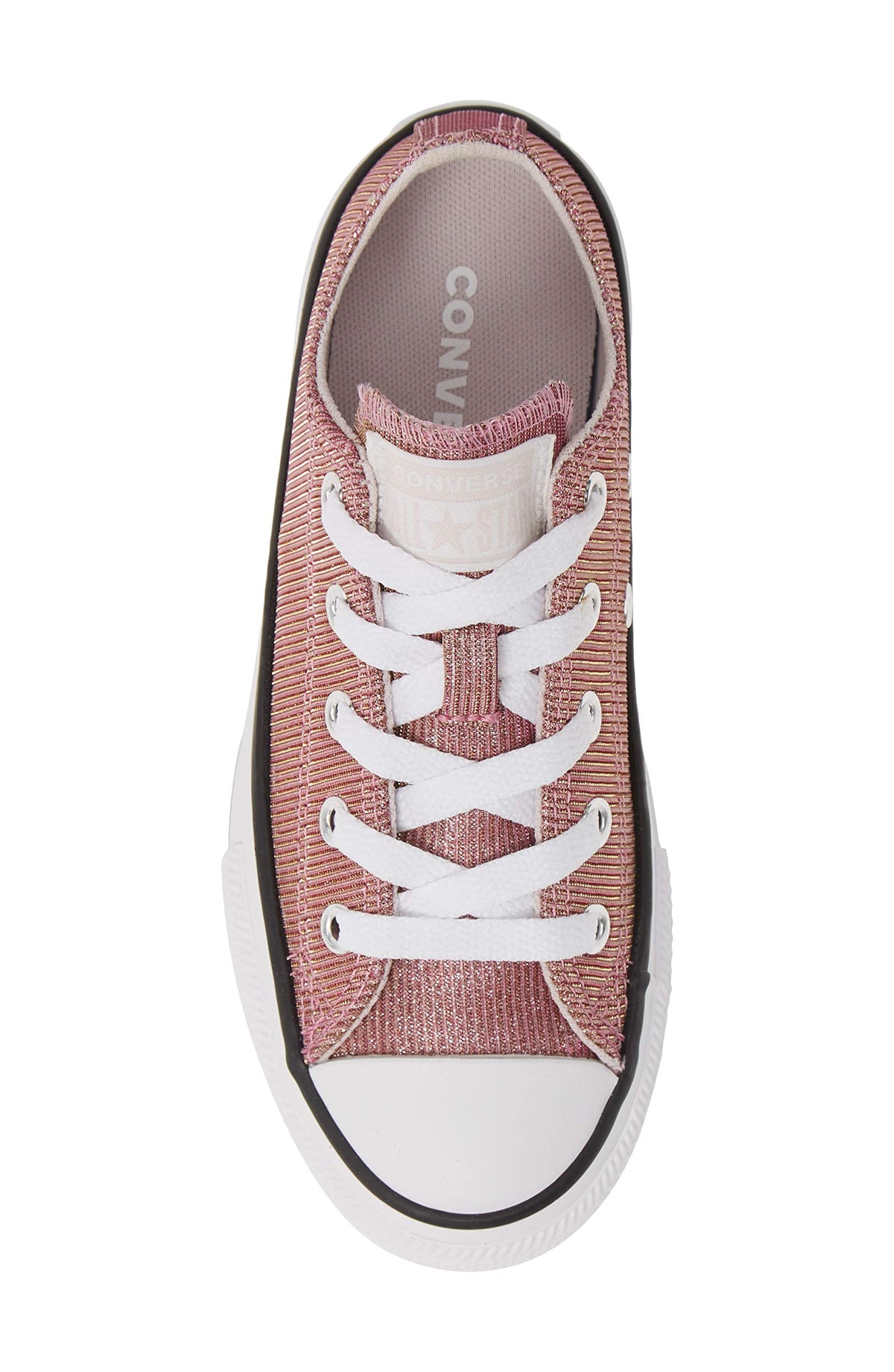 Converse Chuck Taylor All Star Space Star Sparkle Sneaker (Toddler & Little Kid) Barely Rose 3 US