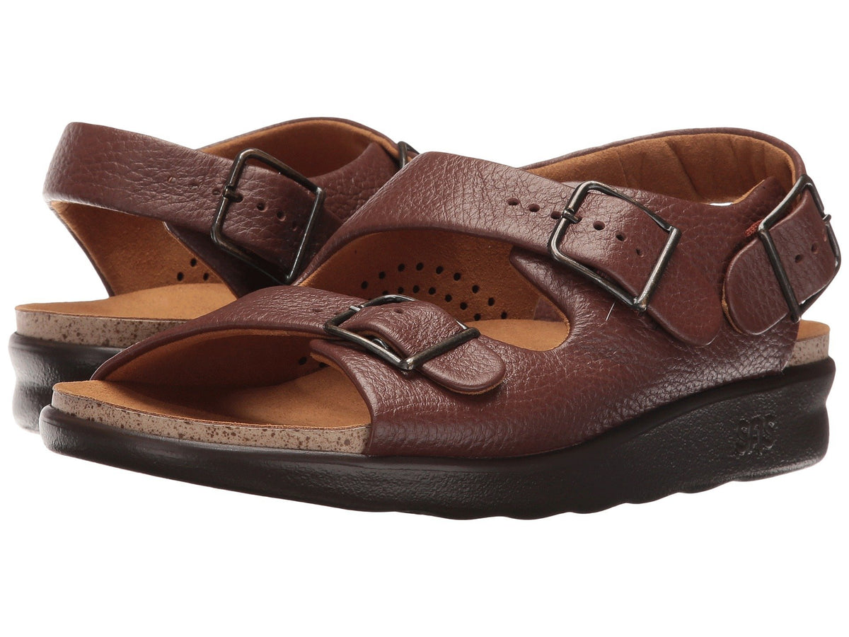 SAS Women's Flat Sandals 12 Narrow Amber