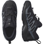 Salomon Junior XA PRO V8 CLIMASALOMON™ WATERPROOF Outdoor Shoes for Kids, Black / Black / Ebony, 7