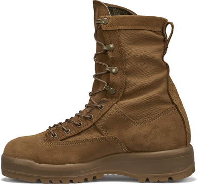B Belleville Arm Your Feet C790 ST 8 Waterproof Steel Toe Flight and Combat Boots for Men - AR 670-1/AFI 36-2903 Army/USAF Flight Approved with Vibram Outsole; Berry Compliant, Coyote Brown - 8.5 W