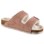 Birkenstock Unisex Arizona Shearling Suede Pink Clay Sandals 7 W / 5 M US