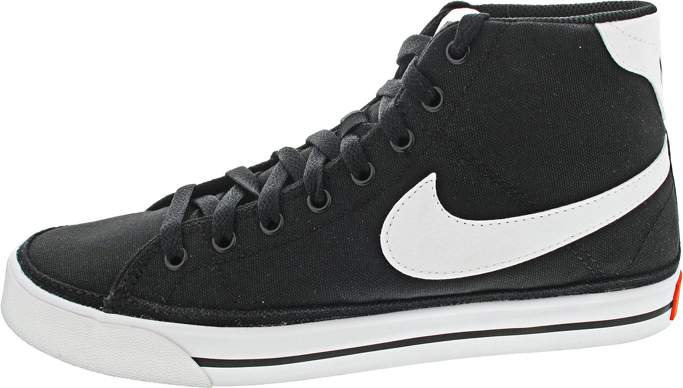 Nike Court Legacy CNVS Mid Mens Shoes Size 7.5, Color: Black/White-Black