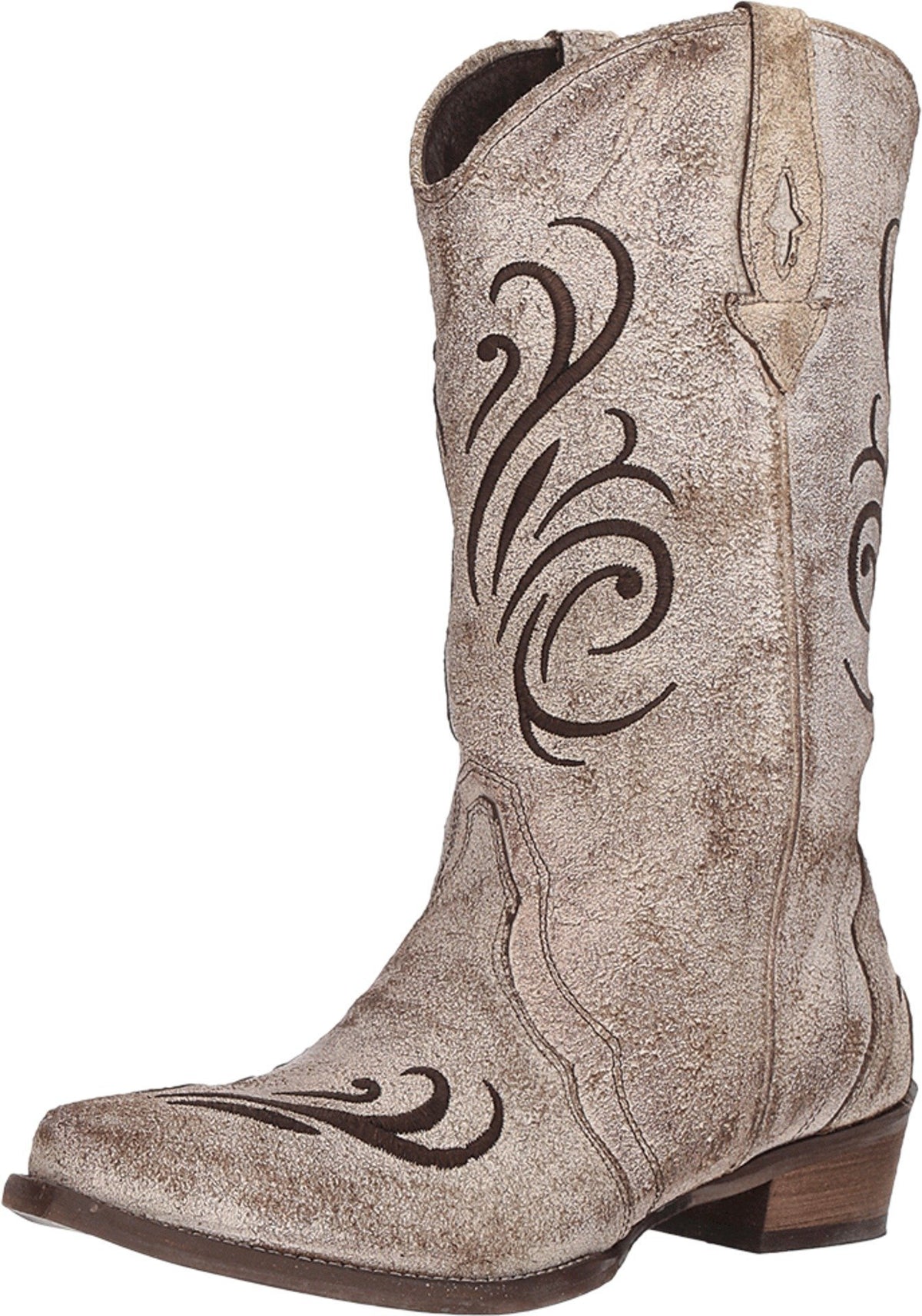 ROPER Womens Tan Leather Olivia Cowboy Boots 9.5