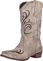 ROPER Womens Tan Leather Olivia Cowboy Boots 9.5