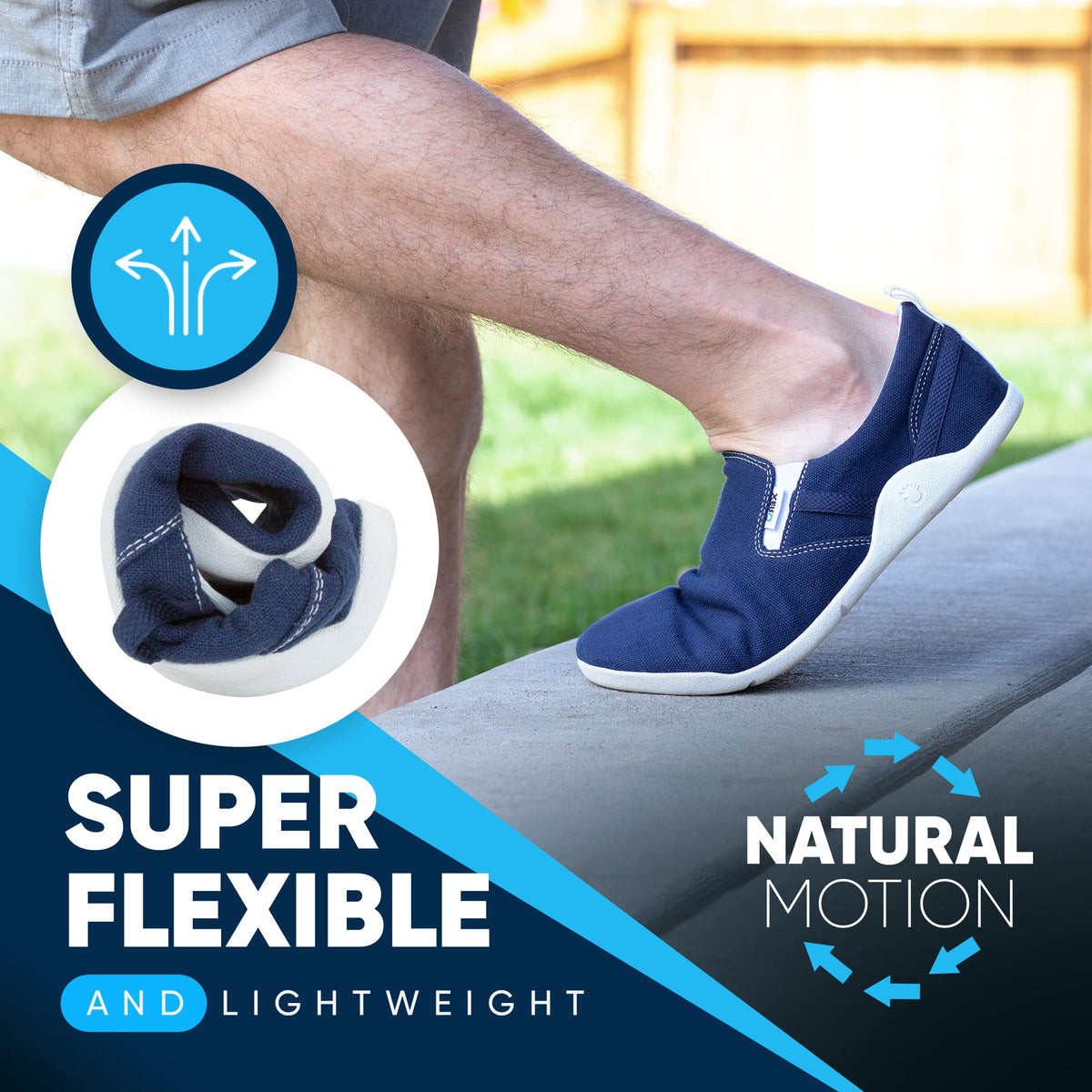 Xero Shoes Men's Aptos Hemp Canvas Slip-on - Casual, Lightweight Zero-Drop Shoe, Zinc, 9