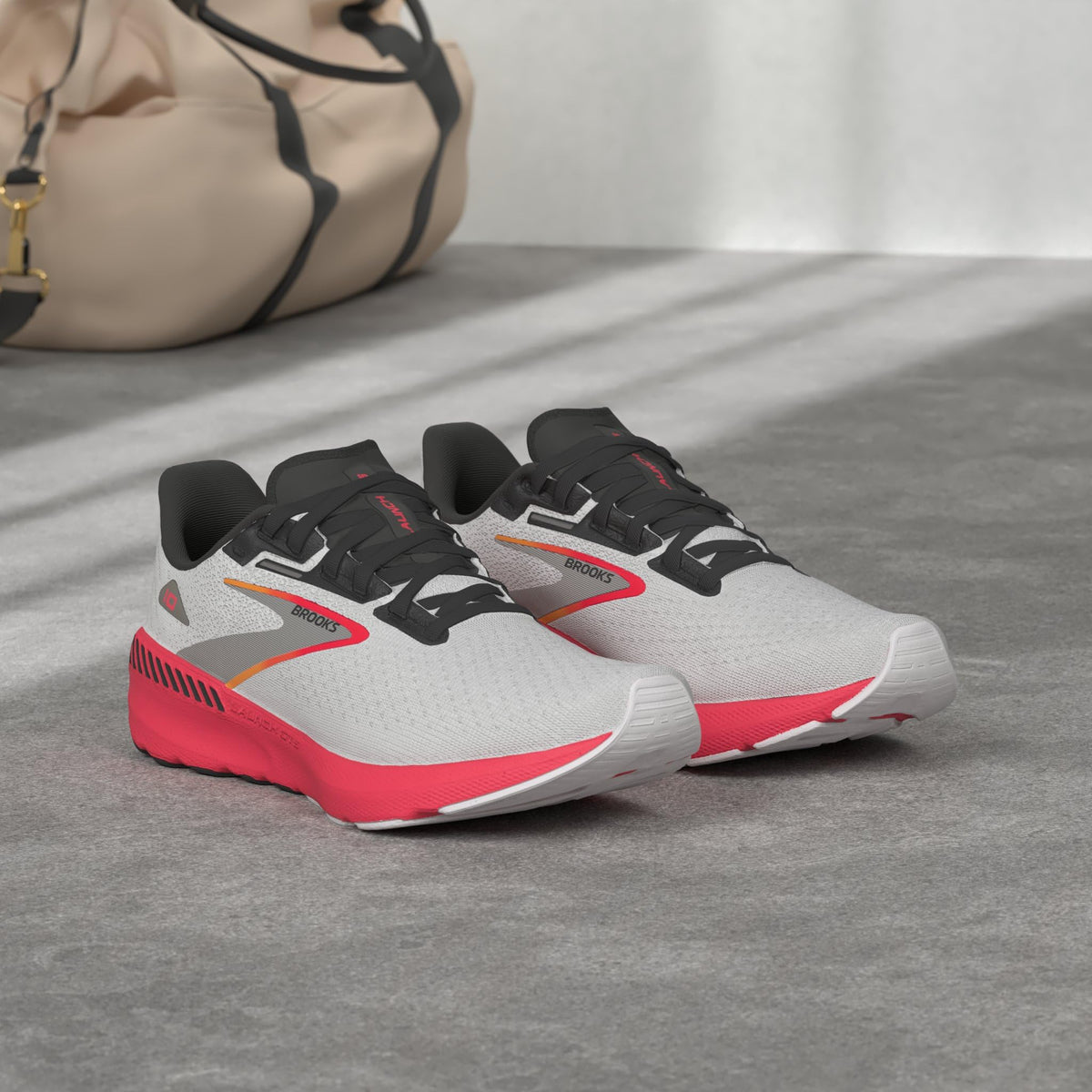 Brooks Women’s Launch GTS 10 Supportive Running Shoe - Blue/Black/Fiery Coral - 12 Medium