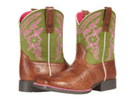 ARIAT Girl's Wiggle Room™ Cattle Cate (Toddler/Little Kid/Big Kid) Copper Penny/Green 5 Big Kid M