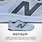 New Balance Women's Aluminum Toe Evolve Industrial Shoe, Grey/Beach, 10.5