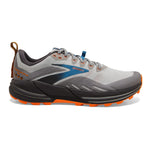 Brooks Men's Cascadia 16 Trail Running Shoe - Oyster Mushroom/Alloy/Orange - 15 Medium