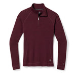 Smartwool Women's Classic Thermal Merino Base Layer 1/4 Zip Black Cherry Heather Xs