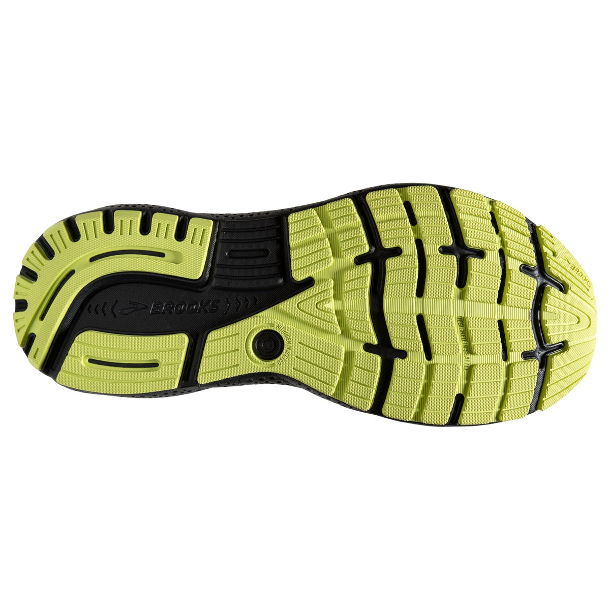 Brooks Men’s Ghost 16 Neutral Running Shoe - Primer/Grey/Lime - 15 Wide
