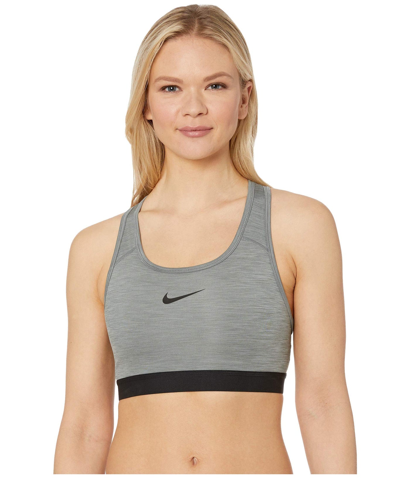 Nike Pro Swoosh Padded Bra Smoke Grey/Pure/Black/Black XL