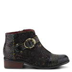 Spring Step L'Artiste Women's Georgiana Leather Combo Bootie Black Multi EU 38 / US 7.5-8