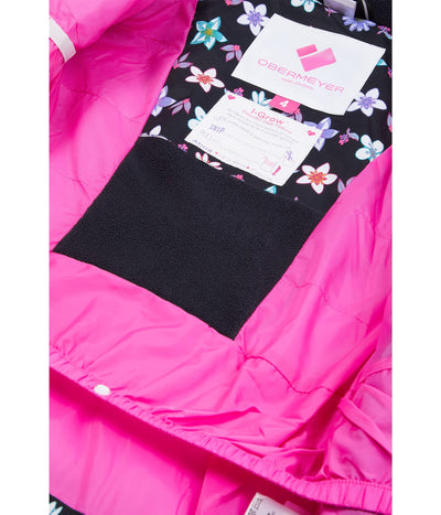 Obermeyer Girl's Roselet Jacket (Toddler/Little Kids/Big Kids) Ice Flowers 3T Toddler