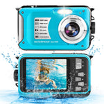 Yifecial Waterproof Camera 10FT Underwater Camera 30MP 1080P FHD Video Resolution 16X Zoom Waterproof Digital Camera for Snorkeling,Vacation(Green)
