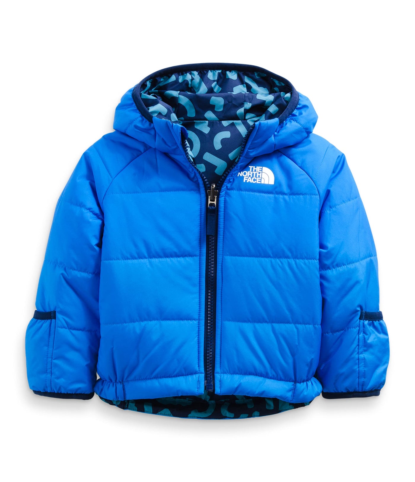 THE NORTH FACE Baby Reversible Perrito Hooded Jacket, Hero Blue, 18-24 Months