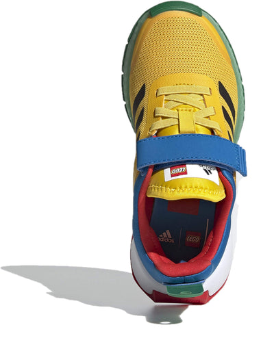 adidas x Lego Sport Juniors Grade School Big Kids Limited Collector Edition Collab Shoes (EQT Yellow/Core Black/Red, Numeric_1)