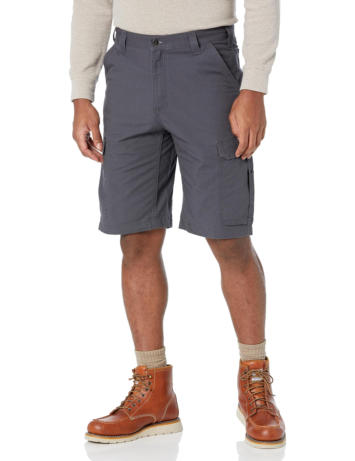 Carhartt mens Force Relaxed Fit Ripstop Cargo Work Utility Shorts, Shadow, 32 US