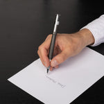 BOSS Rollerball Pen Gear Pinstripe Black/Chrome | Black Ink | Gift Box