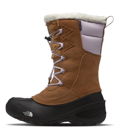 THE NORTH FACE Shellista Lace IV Girls Boots Toasted Brown/Lavender Fog 7