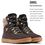 Sorel Women's Joan of Arctic Next Lite Hiker Boot — Waterproof Leather & Suede Winter Boots 9 Blackened Brown, Black