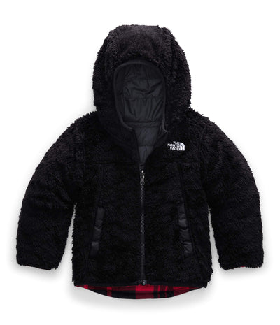 The North Face Kids Baby Boy's Reversible Mount Chimborazo Hoodie (Toddler) Tnf Red Holiday 2 Plaid Print 3T Toddler