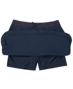 IZOD Girls' School Uniform Pull-on Scooter Skirt with Undershorts, Knit Waistband & Functional Pockets, Wrinkle Resistant, Navy, 16