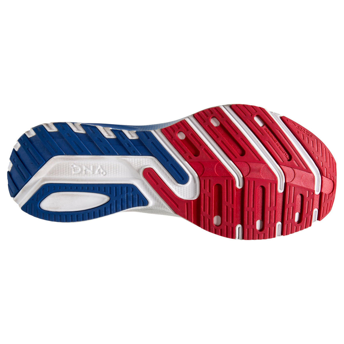 Brooks Men’s Launch 10 Neutral Running Shoe - White/Tango/Surf - 11 Medium