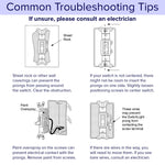 3 Pack - SnapPower SwitchLight - LED Night Light - for Single-Pole Light Switches - Switch Plate with LED Night Lights - Adjust Brightness - Auto On/Off Sensor - (Toggle, White)