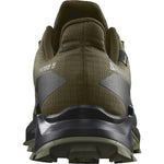 Salomon Men’s Alphacross 5 Gore-Tex, Waterproof Trail Running Shoes - Olive Night/Black/Deep Lichen Green - 13.5