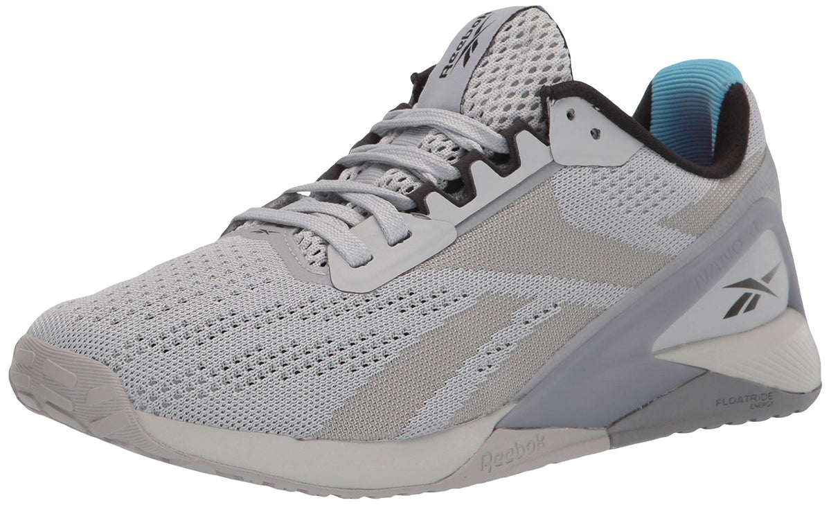 Reebok mens Nano X1 Cross Trainer, Pure Grey/Radiant Aqua, 12.5 US