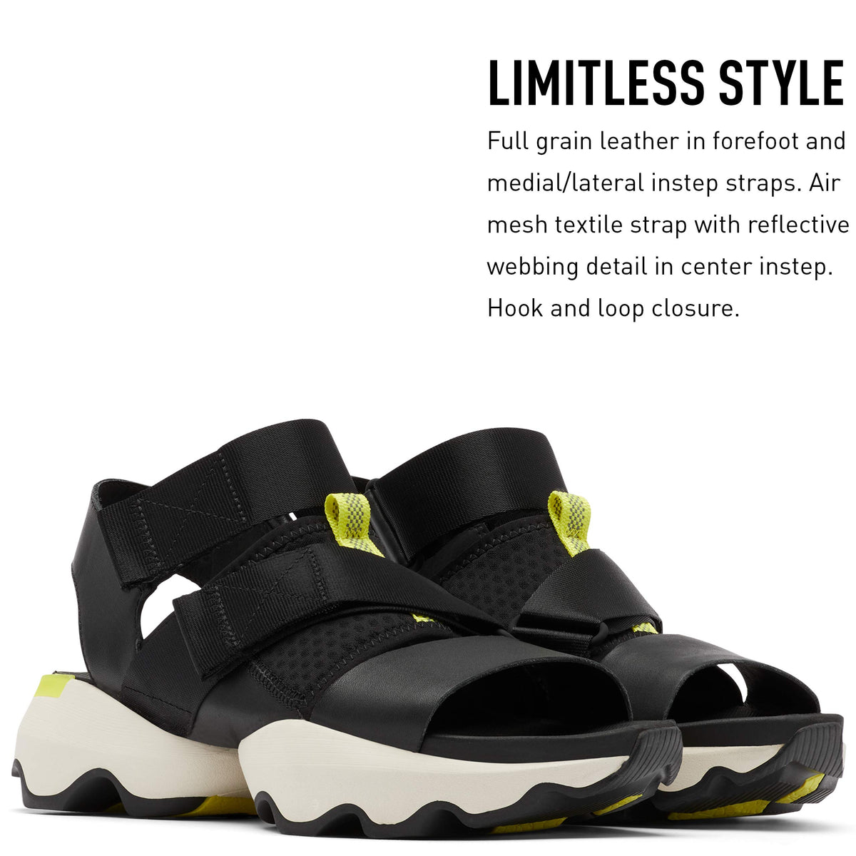 Sorel Women's Kinetic Impact Sandals - Black - Size 8.5