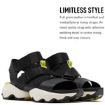 Sorel Women's Kinetic Impact Sandals - Black - Size 8.5