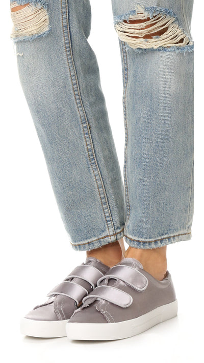 Joie Diata Smoke Frayed Edge Satin 36 (US Women's 6)