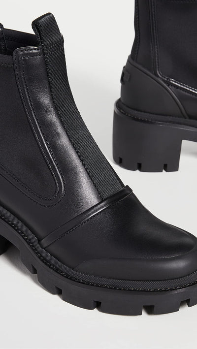 Tory Burch Women's Chelsea Lug Ankle Boots, Perfect Black/Perfect Black, 9 Medium US