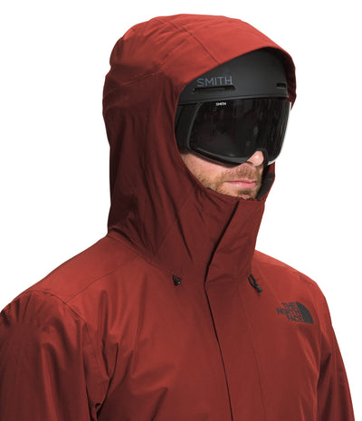 THE NORTH FACE Men's Clement Triclimate Jacket, Brick House Red/Sequoia Red, XX-Large