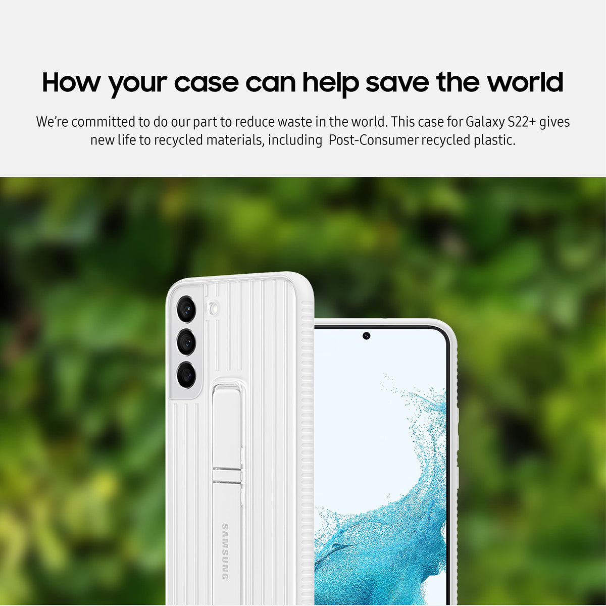 Samsung Electronics Galaxy S22+ Protective Standing Cover, High Protection Phone Case, 2 Detachable Kickstands, 2 Viewing Angles, US Version, Navy, (EF-RS906CNEGUS)