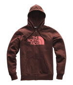 THE NORTH FACE Men's Half Dome Full Zip Hoodie - Sequoia Red & Faded Rose - XXL