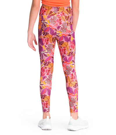 The North Face On Mountain Tight - Girls' Sunset Mauve Lone Wanderer Print, M/Reg