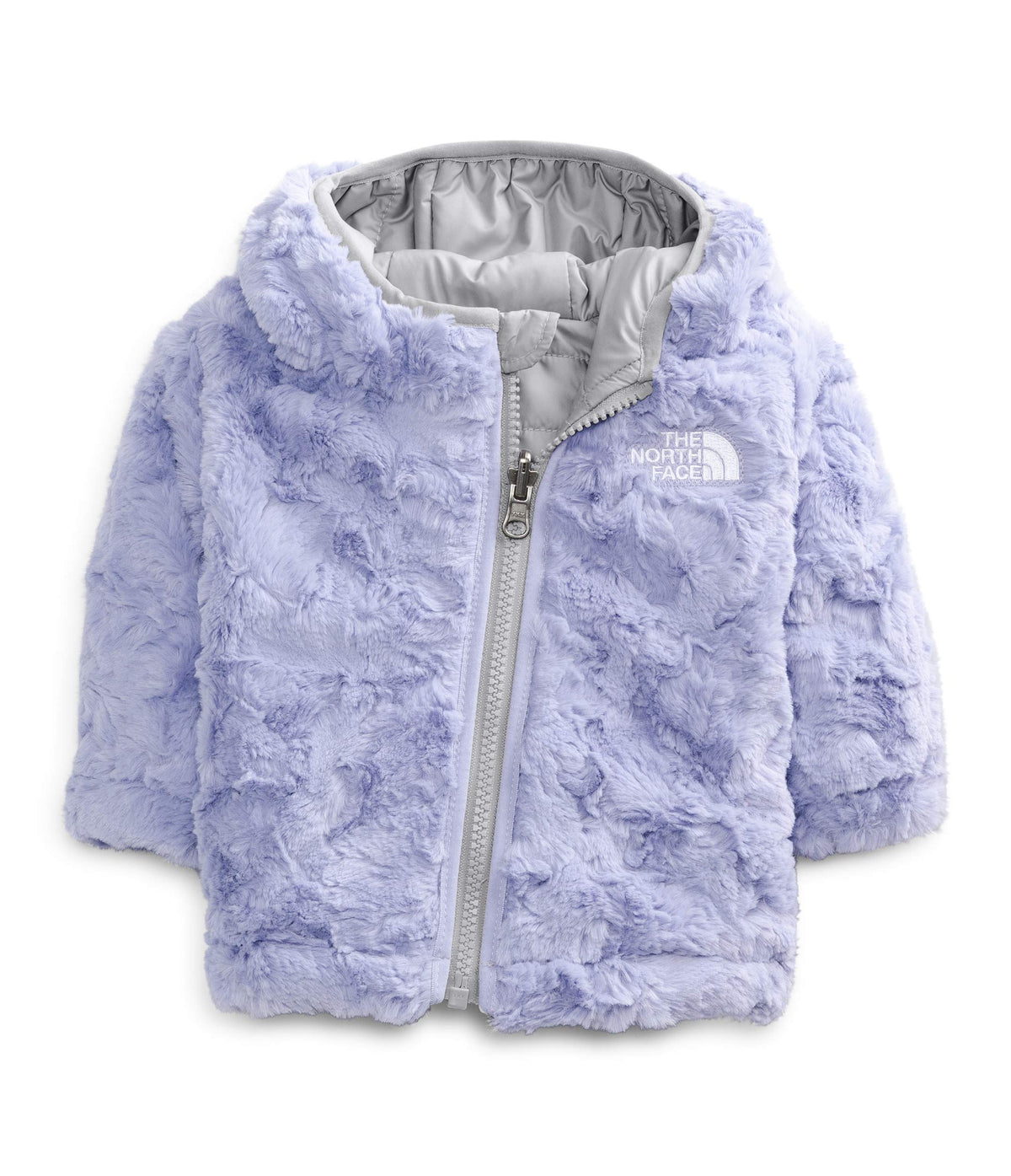 THE NORTH FACE Infant Reversible Mossbud Swirl Hoodie, Meld Grey/Sweet Lavender, 12-18 Months