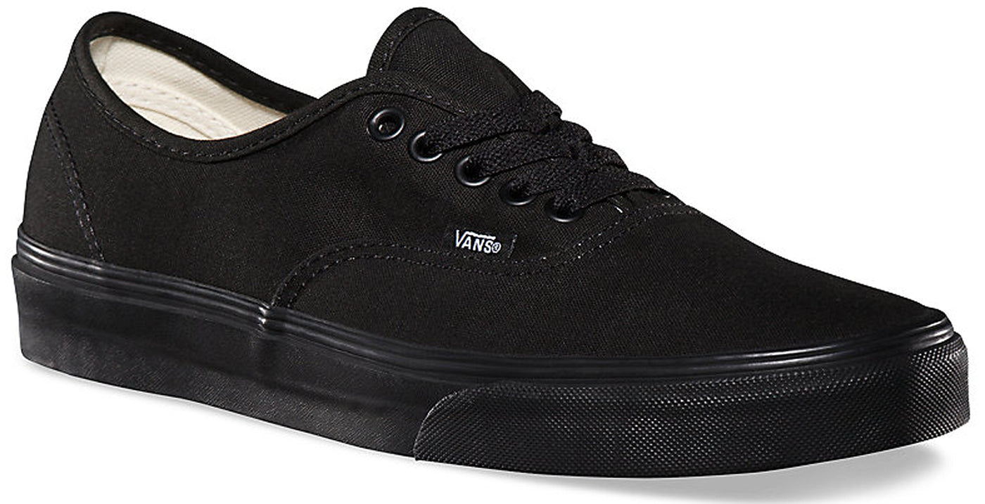 Vans Unisex Authentic Black/Black Canvas VN000EE3BKA Mens 6.5, Womens 8