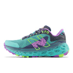 New Balance Women's Fresh Foam X More Trail v2, Cyber Jade/Electric Purple, 11 Medium