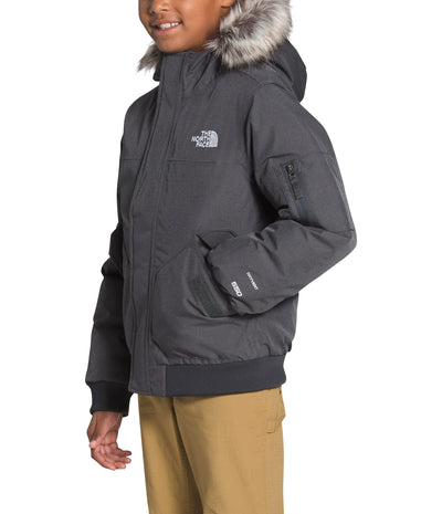 THE NORTH FACE Boys' Gotham Insulated Jacket, Asphalt Grey Heather, X-Small