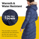 Marmot Women’s Montreaux Full-Length Parka | Down-Insulated, Water-Resistant, Berry Wine, Large