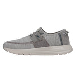 HEYDUDE Women's Mens Sirocco Dual Knit Light Grey
