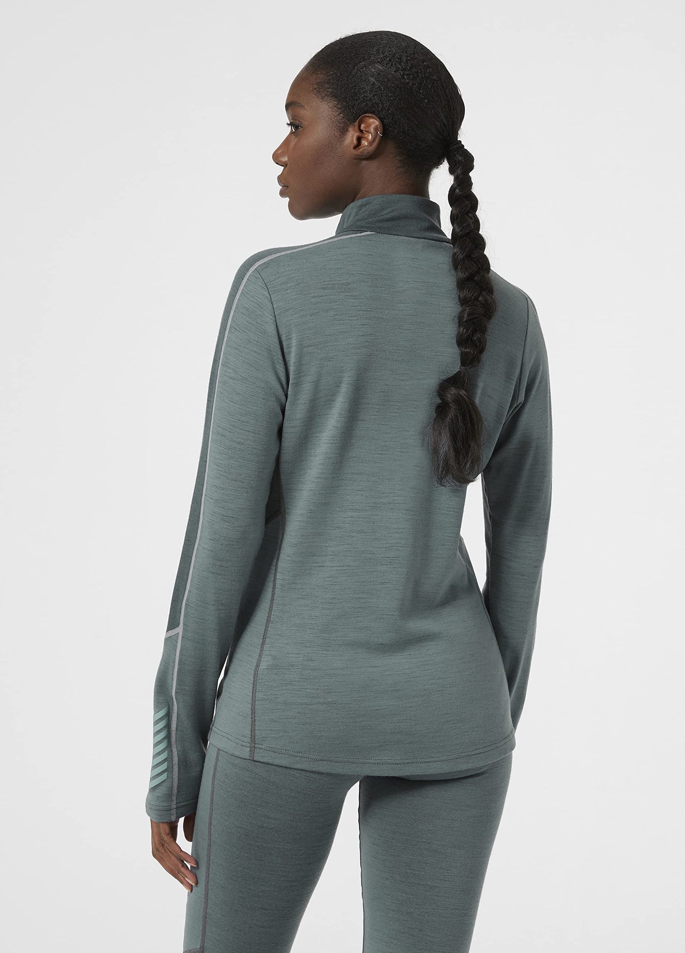 Helly-Hansen Womens LIFA Merino Lightweight 1/2 Zip Base Layer Shirt, 591 Trooper, Large