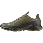 Salomon Men’s Alphacross 5 Gore-Tex, Waterproof Trail Running Shoes - Olive Night/Black/Deep Lichen Green - 13.5