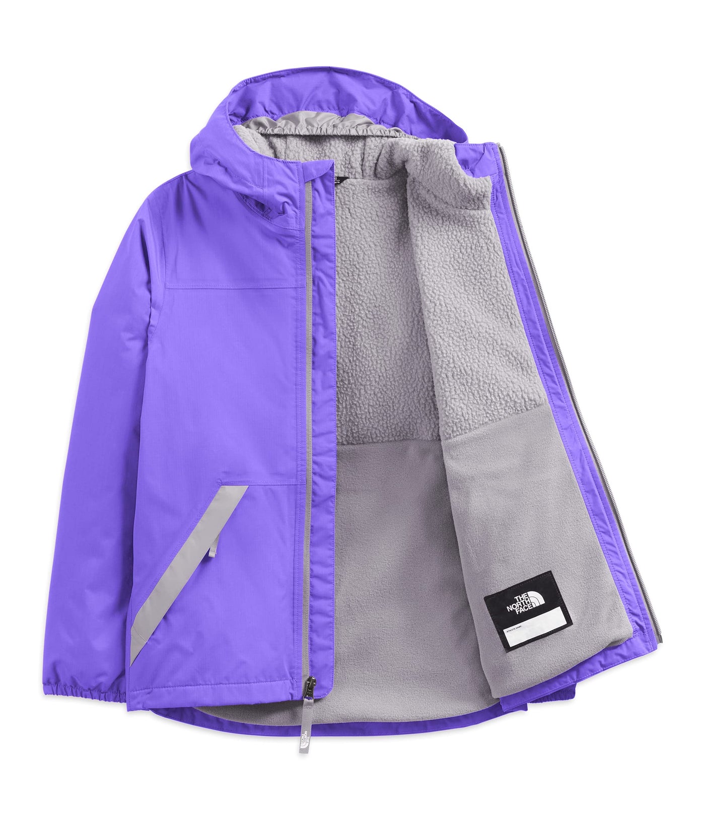 THE NORTH FACE Girls' Warm Storm Waterproof Rain Jacket, Sweet Violet, X-Large